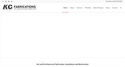 Desktop Screenshot of kcfabrications.com