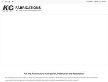 Tablet Screenshot of kcfabrications.com